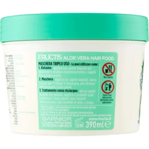 Fructis Hair Food Aloe Vera – mască 3 în 1 pentru părul deteriorat, 390 ml