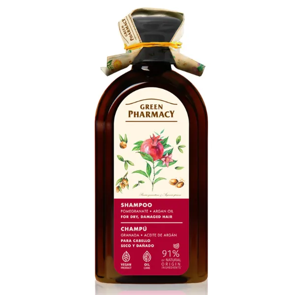 Sampon pentru par uscat cu Ulei de Argan si Rodie, Green Pharmacy | 350 ml GREEN PHARMACY INFINITY — preț și oferte