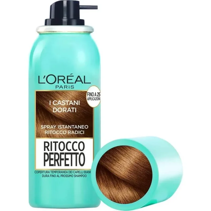 L'Oréal Paris „Castani dorati – retuș perfect” – spray instant pentru părul castaniu-auriu, 75 ml — preț și oferte