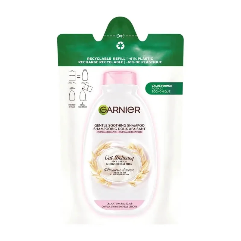 Garnier șampon calmant pentru scalp sensibil cu lapte de ovăz – rezerve 250 ml — preț și oferte