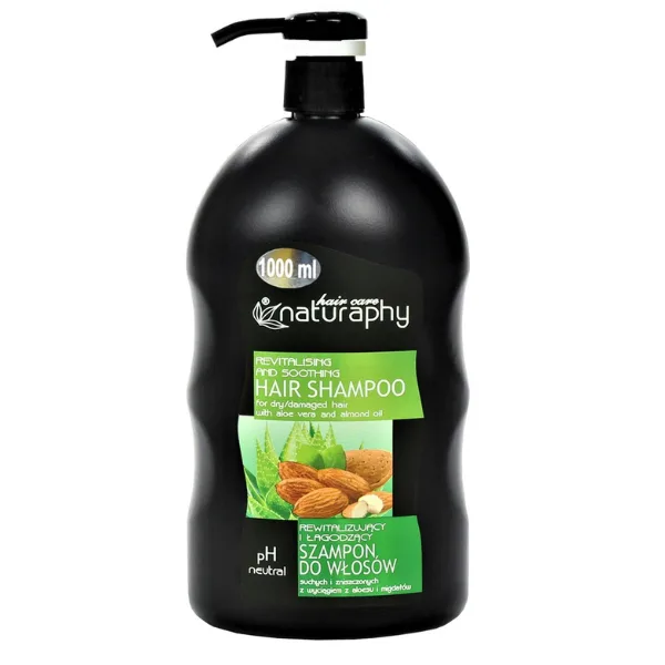 Sampon pentru par uscat deteriorat cu Aloe Vera si Migdale Naturaphy, Blux | 1 l BLUX COSMETICS INFINITY — preț și oferte