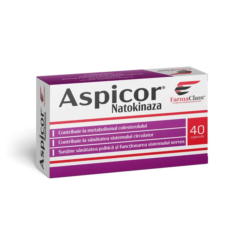 Aspicor Natokinaza 40cps blister, FarmaClass — preț și oferte