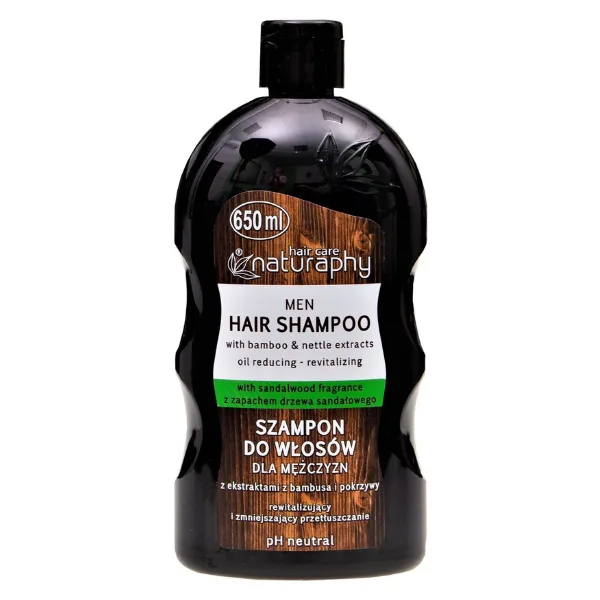Sampon pentru reglarea sebumului cu Extract de Bambus si Urzica Naturaphy Men, Blux | 650 ml BLUX COSMETICS INFINITY — preț și oferte