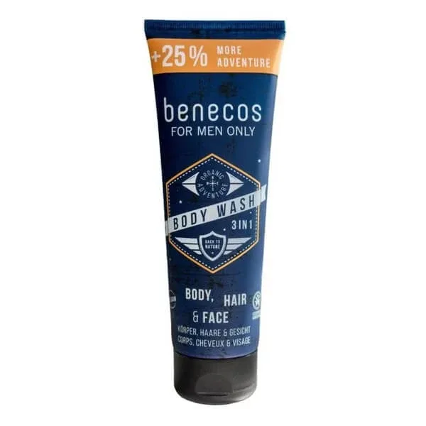 Benecos For Men Only, Gel de curățare 3 în 1, 250 ml — preț și oferte