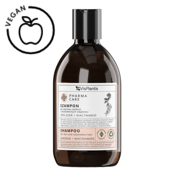 Sampon Pharma Care pentru par subtire fara volum cu Ginseng si Niacinamide, Green Pharmacy | 500 ml GREEN PHARMACY INFINITY — preț și oferte
