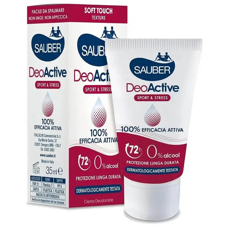 Sauber deoactive sprot &amp; stress - deodorant sub formă de cremă 35 ml — preț și oferte