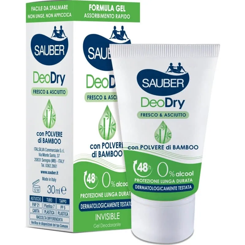 Sauber Deodry Fresh &amp; Dry 48h – gel deodorant 30 ml — preț și oferte