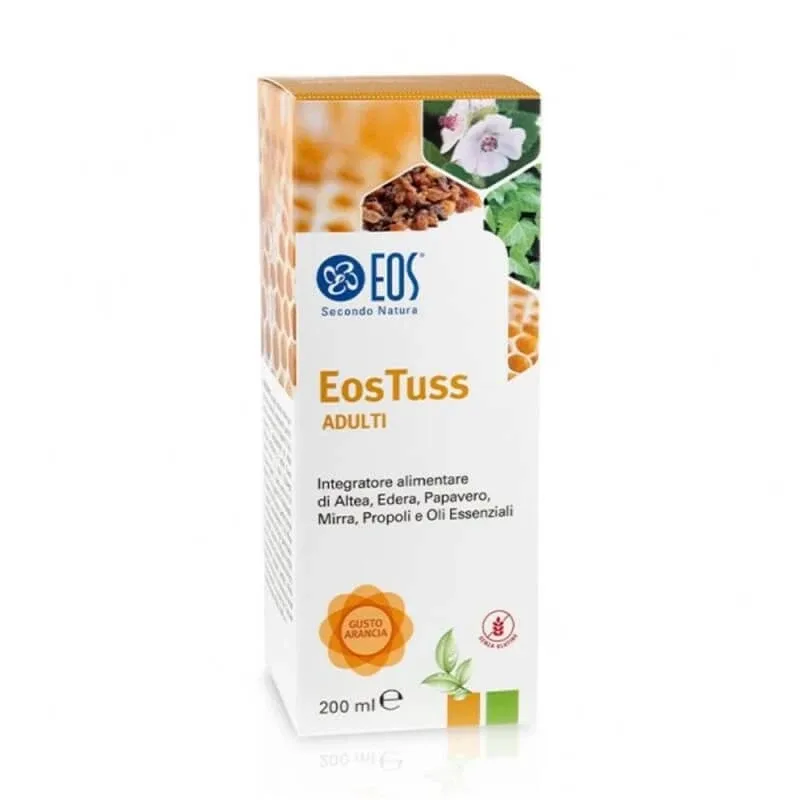 Eostuss pentru adulți, cu aromă de portocală, 200 ml – supliment alimentar pentru căile respiratorii — preț și oferte