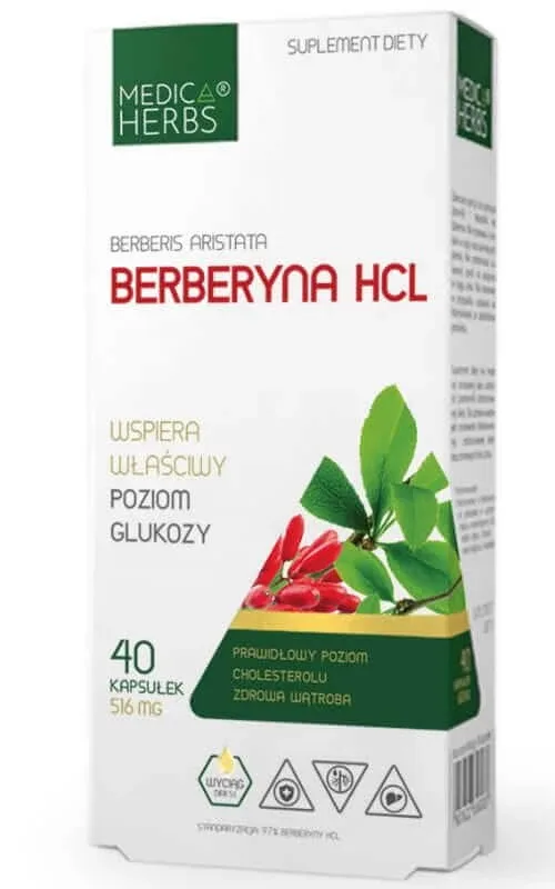 Berberine HCl 40 capsule Medica Herbs — preț și oferte