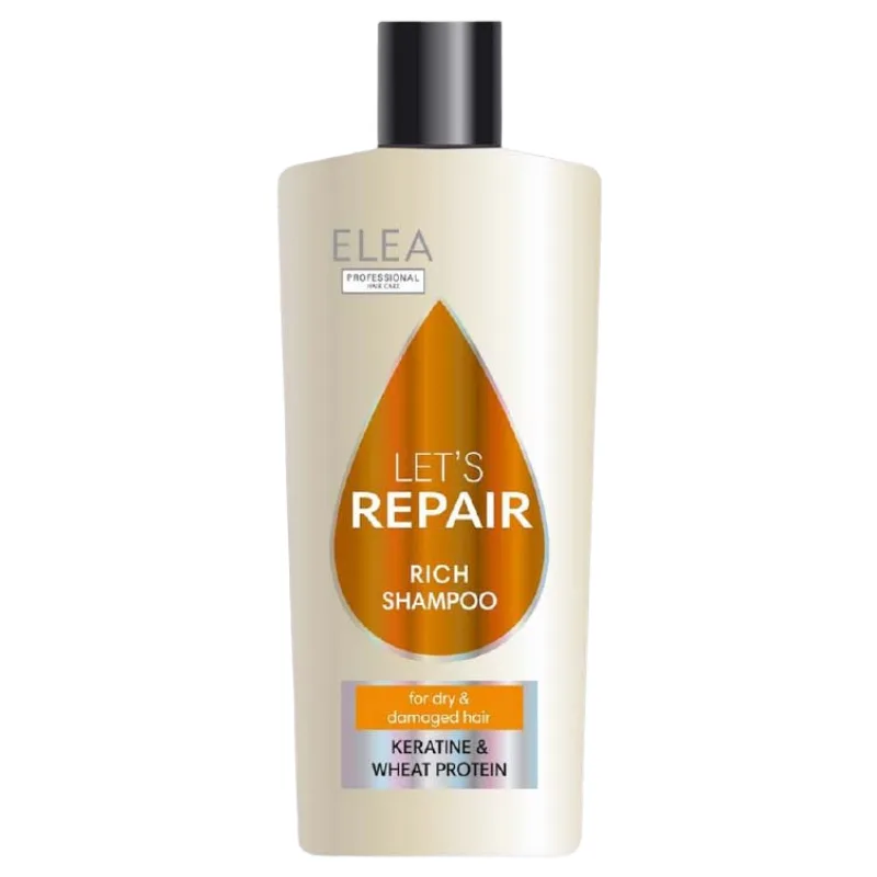 Sampon reparator cu keratina pentru par uscat si deteriorat, Elea Let's Repair | 440 ml SOLVEX COSMETICS INFINITY — preț și oferte