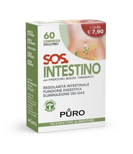PUR SOS INTESTIN 60CPR DEGLU — preț și oferte