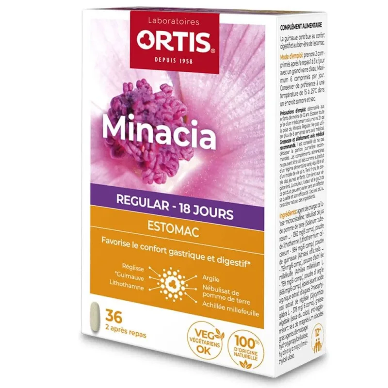 Ortis Minacia Regular 36 comprimate — preț și oferte