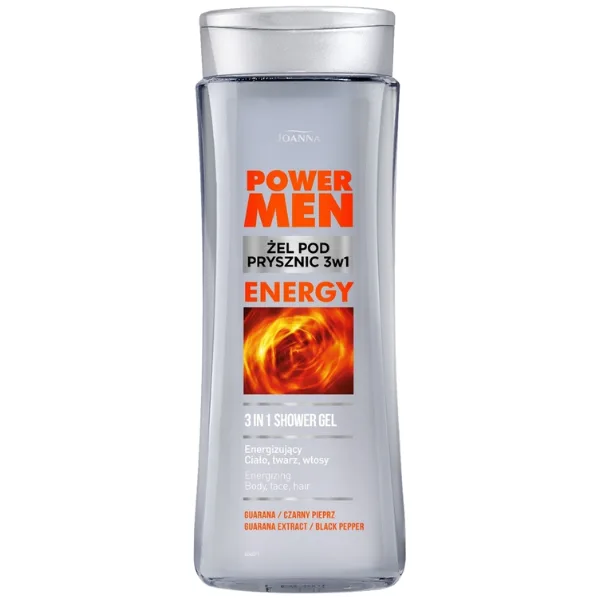Sampon si gel de dus 3 in 1 Power Men Energy, Joanna | 300 ml — preț și oferte
