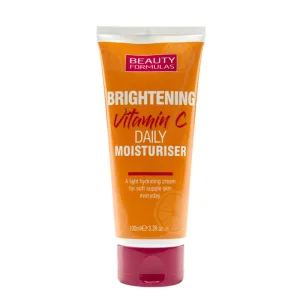 Beauty Formulas Brightening Vitamin C, Cremă de față luminoasă și hidratantă, cu vitamina C, 100 ml
