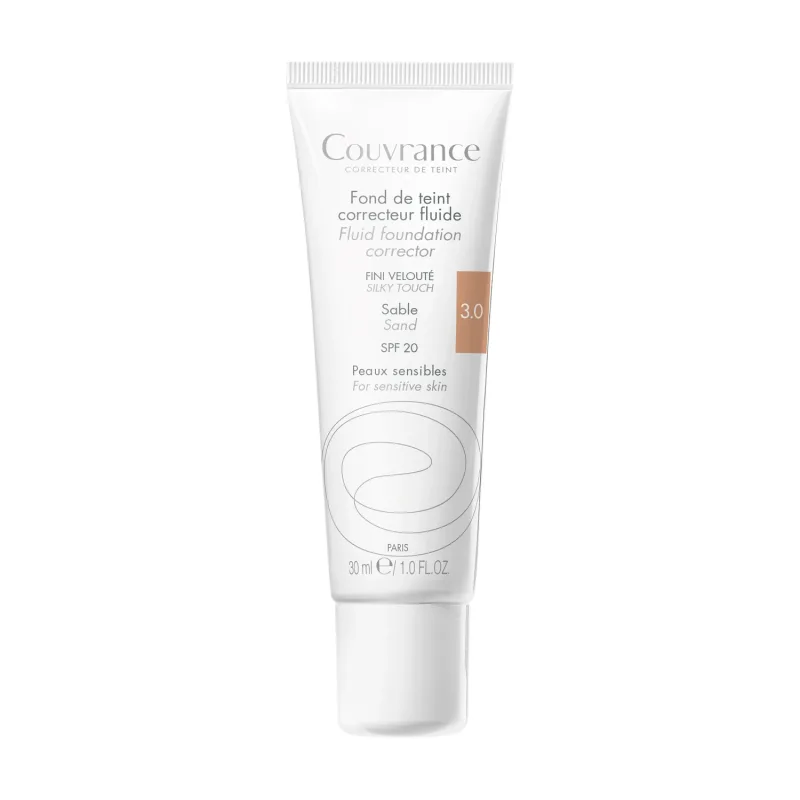 Avene Couvrance, fluid corector, nr. 3.0, nisip, SPF 20, 30 ml — preț și oferte
