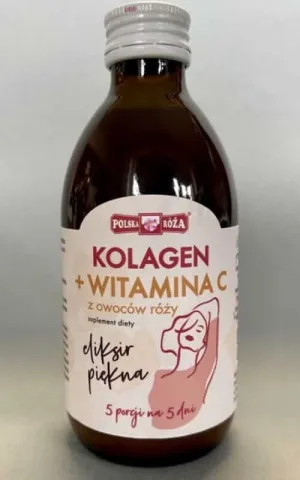 Elixir de frumusețe colagen + vitamina C 250ml Polska Róża