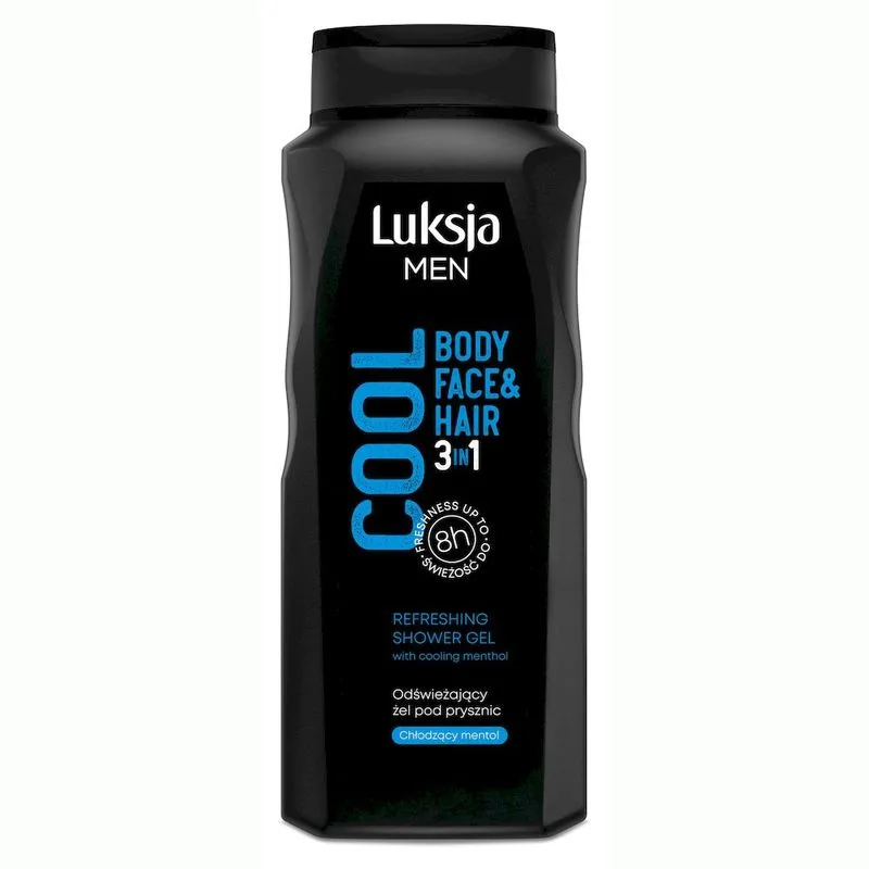 Sampon si gel de dus barbati 3 in 1 COOL, Luksja | 500 ml LUKSJA INFINITY — preț și oferte