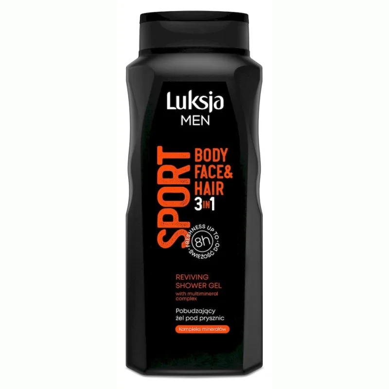 Sampon si gel de dus barbati 3 in 1 SPORT, Luksja | 500 ml LUKSJA INFINITY — preț și oferte