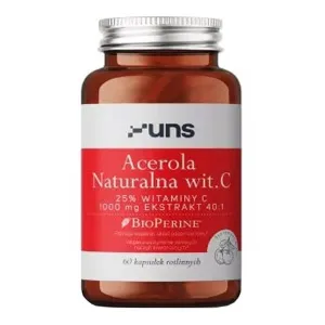 Uns Acerola Natural vit.C + Bioperine, capsule, 60 buc.