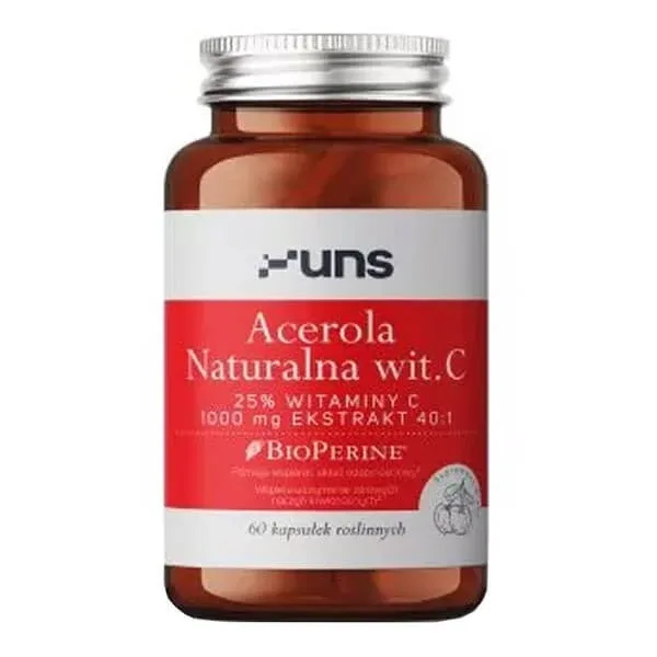 Uns Acerola Natural vit.C + Bioperine, capsule, 60 buc. — preț și oferte