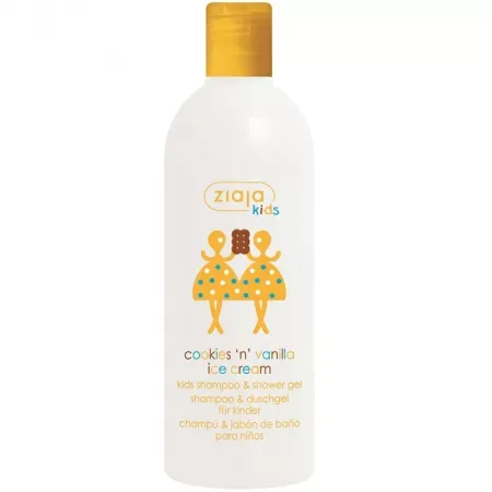 Sampon si gel de dus cu aroma de prajituri si inghetata de vanilie pentru copii, Ziaja | 400 ml — preț și oferte