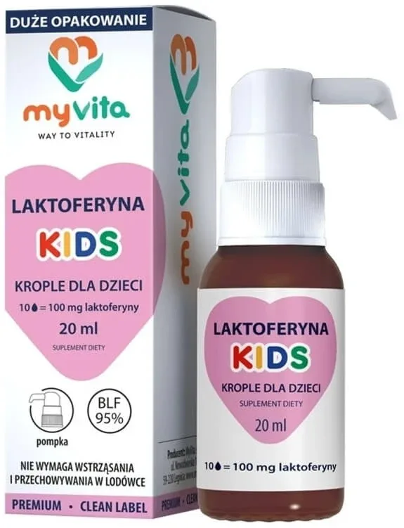 MyVita Lactoferrin Kids picături 20 ml — preț și oferte