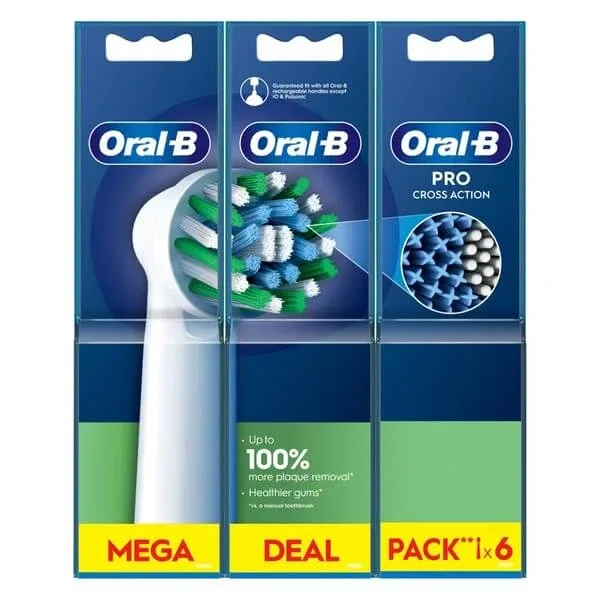 Oral-B, Cross Action, vârfuri interschimbabile, 6 buc. — preț și oferte
