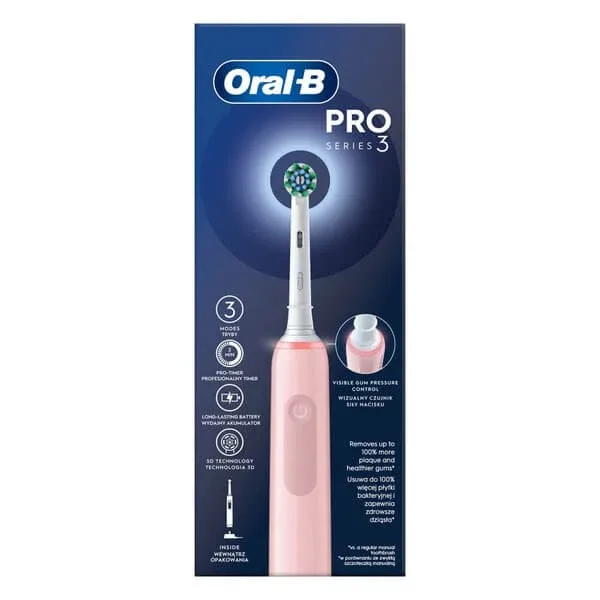 Oral-B, Pro Series 3, roz, periuță de dinți electrică — preț și oferte