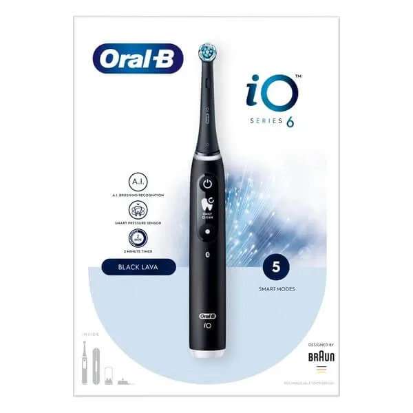 Oral-B, seria iO 6, negru, periuță de dinți electrică — preț și oferte