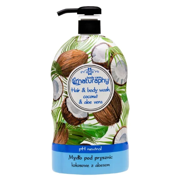Sampon si gel de dus cu Cocos si Extract Aloe Vera Naturaphy, Blux | 1L BLUX COSMETICS INFINITY — preț și oferte