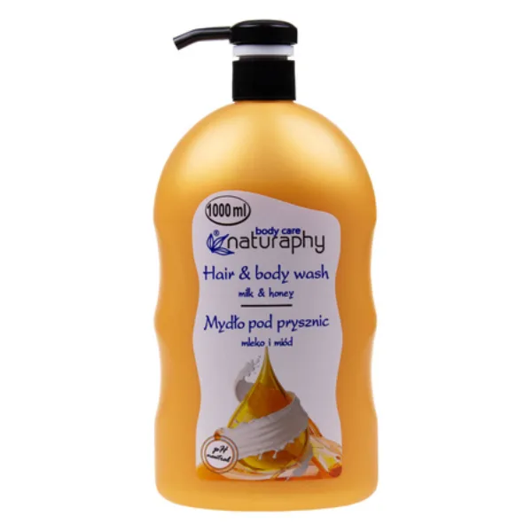 Sampon si gel de dus Lapte si Miere cu Extract de Aloe Vera Naturaphy, Blux | 1 l BLUX COSMETICS INFINITY — preț și oferte