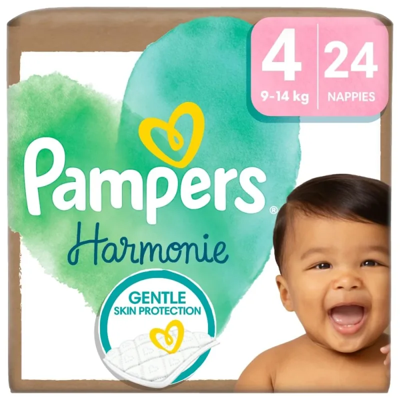 Pampers Harmonie, scutece, mărimea 4, 9-14 kg, 24 buc — preț și oferte