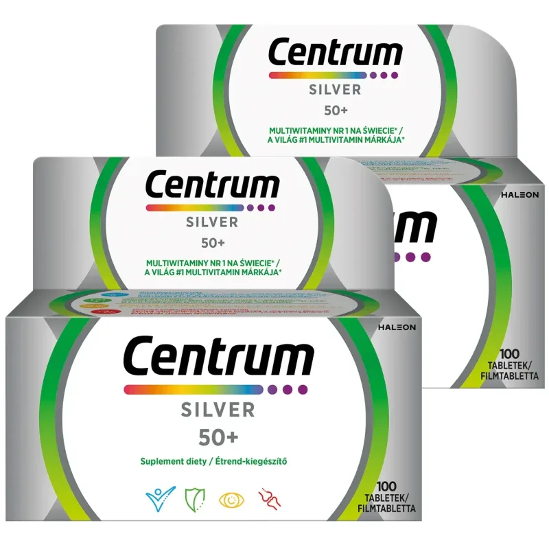 Set Centrum Silver 50+, 2x100 comprimate — preț și oferte