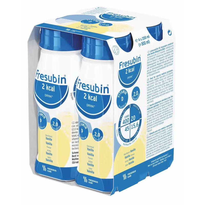 Fresubin 2 kcal Drink, 4x200 ml - cu aromă de vanilie, Fresenius Kabi — preț și oferte