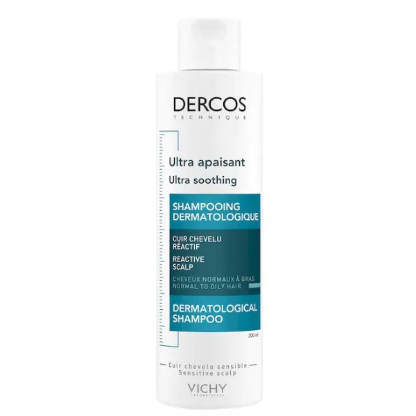 Sampon ultra calmant pentru par normal-gras Dercos, Vichy | 200 ml — preț și oferte
