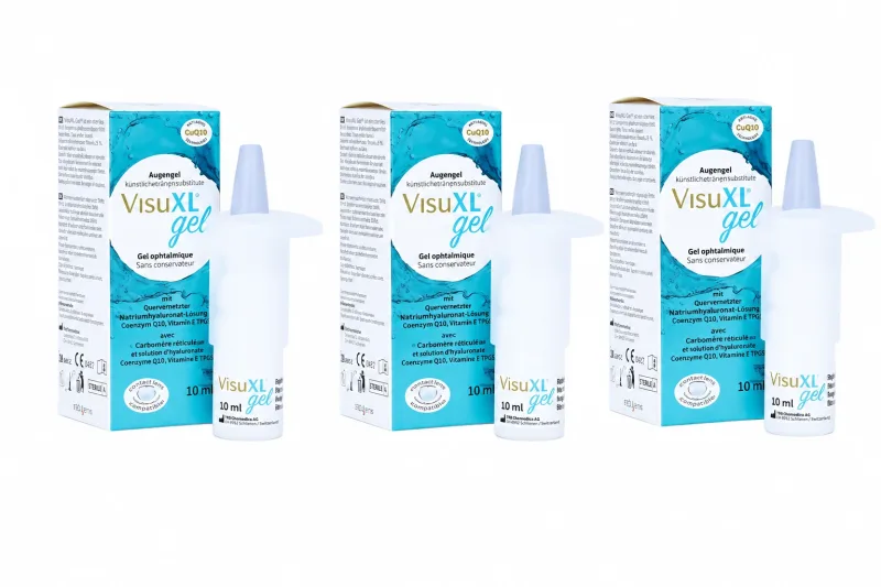 Visuxl gel pentru ochi 3x10 ml VISUFARMA — preț și oferte