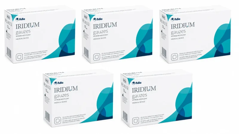 Garoafe de iridiu,  5x20 bucăți tampoane sterile pentru tratamentul afecțiunilor oculare FIDIA FARMACEUTICI — preț și oferte