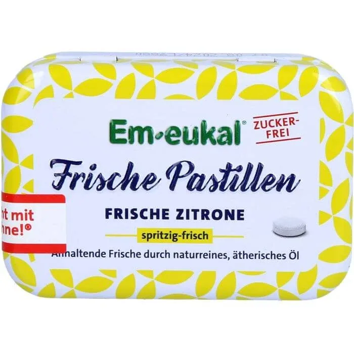 EM-EUKAL Pastile proaspete Lămâie fără zahăr 20 g — preț și oferte
