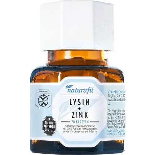 NATURAFIT Lizină+Zinc Capsule 20 Capsule — preț și oferte