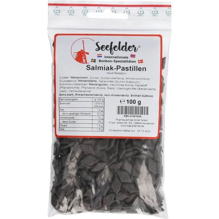 SEEFELDER Salmiak Pastile KDA 100 g — preț și oferte