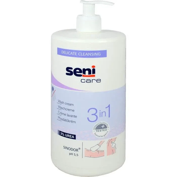SENI îngrijire cremă de spălare 3în1 cu uree 1000 ml — preț și oferte