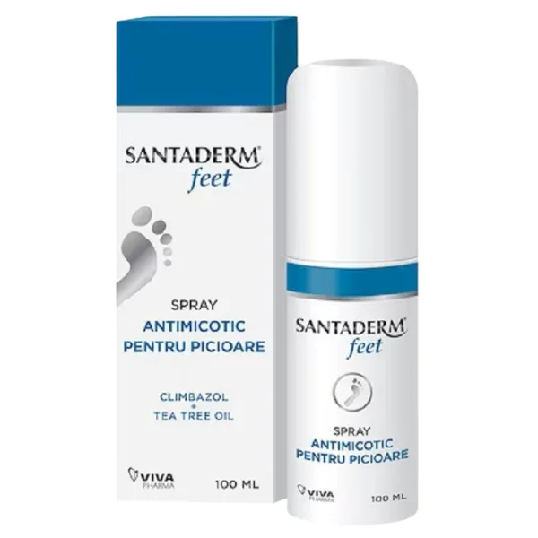 Spray antimicotic pentru picioare Santaderm Feet, Viva Pharma | 100 ml — preț și oferte