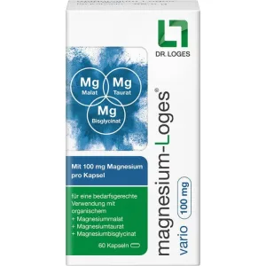 MAGNESIUM-LOGES vario 100 mg capsule 60 Capsule