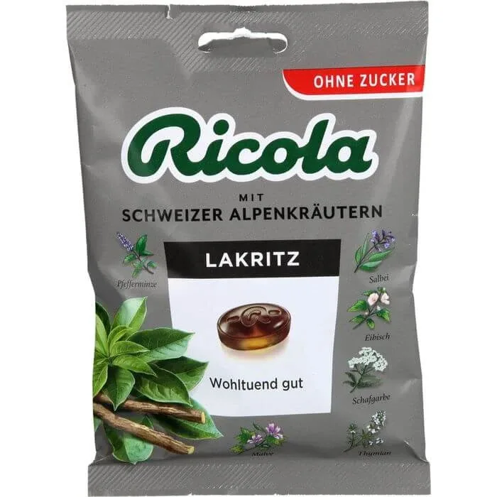 RICOLA o.Z.Beutel bomboane cu lemn dulce 75 g — preț și oferte
