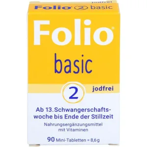 FOLIO 2 basic comprimate filmate fără iod 90 buc.