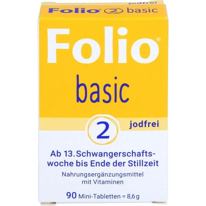 FOLIO 2 basic comprimate filmate fără iod 90 buc. — preț și oferte