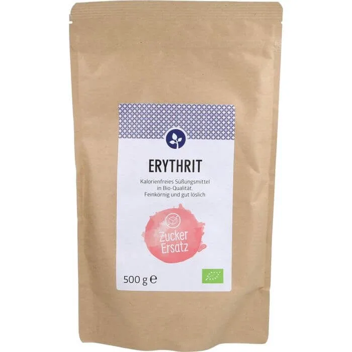 Înlocuitor de zahăr organic cu granulație fină ERYTHRIT 500 g — preț și oferte