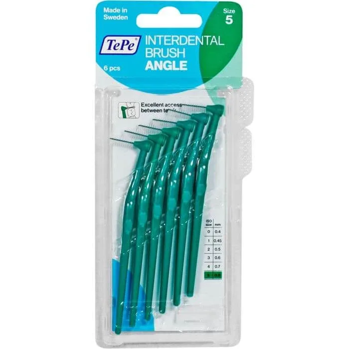 TEPE Perie interdentară unghiulară 0,8 mm verde 6 buc. — preț și oferte