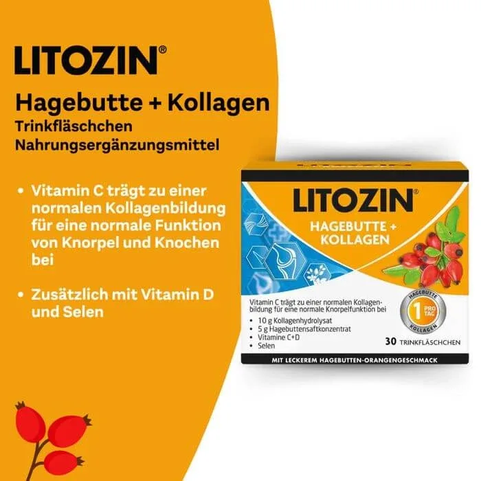 LITOZIN Rosehip+Collagen Sticlă de băut 750 ml — preț și oferte
