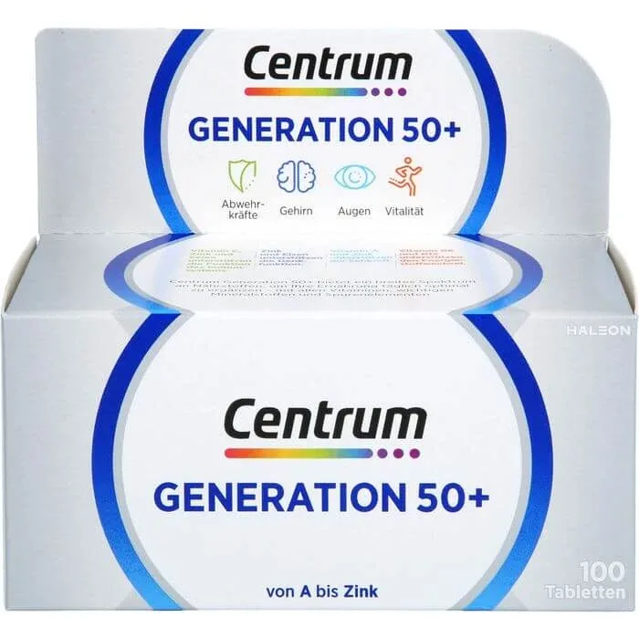 CENTRUM Generation 50+ Tablete 100 Capsule — preț și oferte